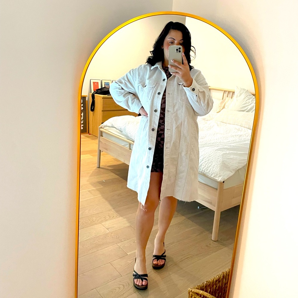 Zara corduroy shacket / dress